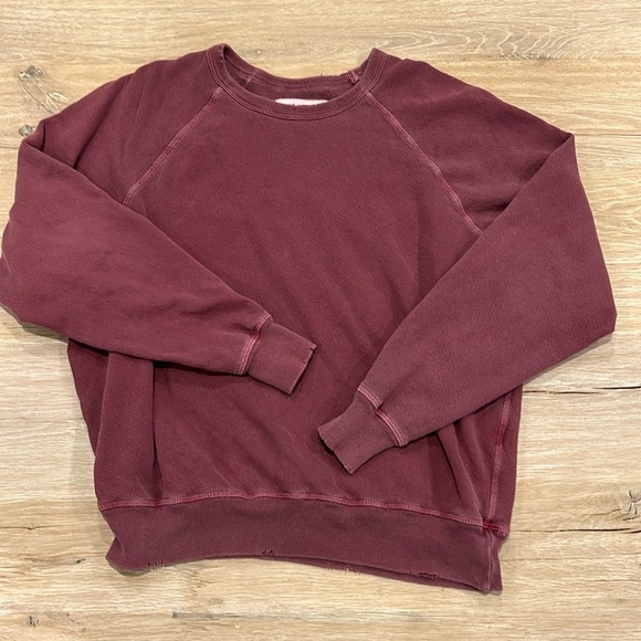 THE GREAT. Maroon Lounge Set - Picture 3 of 6